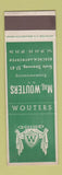 Matchbook Cover - Mag Wouters Antwerp Belgium