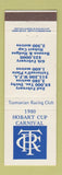 Matchbook Cover - Hobart Cup Carnival 1980 Australia