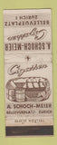 Matchbook Cover - A Schoch Meier Cigarren Zurich Switzerland WEAR