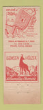 Matchbook Cover - Trubh Switzerland
