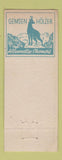 Matchbook Cover - Hospes 1954 Bern Switzerland