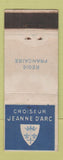 Matchbook Cover - Regie Francaise Croiseur Jeanne D'Arc Switzerland
