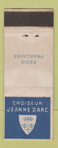 Matchbook Cover - Regie Francaise Croiseur Jeanne D'Arc Switzerland