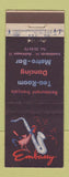 Matchbook Cover - Embassy Restaurant Switzerland