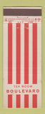 Matchbook Cover - Tea Room Boulevard Zurich Switzerland