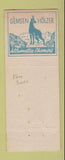 Matchbook Cover - Honold Tea Room Zurich Switzerland