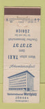 Matchbook Cover - Speiserestaurant Werdplatz Zurich Switzerland