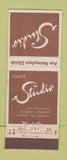 Matchbook Cover - Cafe Studio Switzerland