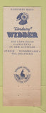 Matchbook Cover - Insel Restaurant Bauschanzli Zurich Switzerland