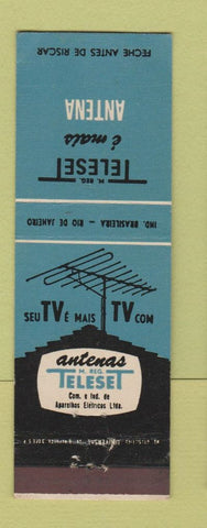 Matchbook Cover - TV Antenas Teleset Brazil