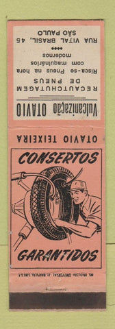 Matchbook Cover - Vulcanizacao Otavio Sao Paulo Brazil tires