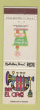 Matchbook Cover - Holiday Inn Bar El Circo Acapulco Mexico Guadalajara
