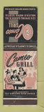 Matchbook Cover - Cameo Grill Halifax NS WEAR