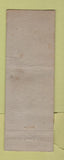 Matchbook Cover - Cameo Grill Halifax NS WEAR