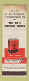 Matchbook Cover - Eduardo Fernandes Bahia Brazil Ypiranga Varnish Paint WEAR