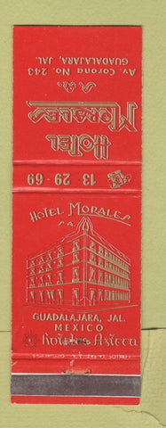 Matchbook Cover - Hotel Morales Guadalajara Mexico WEAR