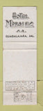 Matchbook Cover - Hotel Morales Guadalajara Mexico WEAR