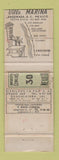 Matchbook Cover - Villa Marina Ensenada Mexico