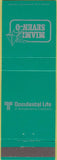 Matchbook Cover - Miami Seven O Life Insurance