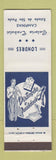 Matchbook Cover Londres Galeria Trabulsi Campinas Sao Paulo Brazil Men's Clothes