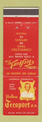 Matchbook Cover - Malhas Tecsport Brazil