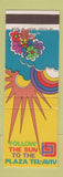 Matchbook Cover - Plaza Tel Aviv Israel