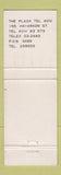 Matchbook Cover - Plaza Tel Aviv Israel