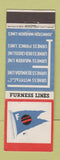 Matchbook Cover - Furness Lines Shipping Bryant and May UK England WEAR
