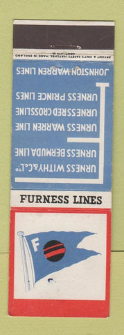 Matchbook Cover - Furness Lines Shipping Bryant and May UK England WEAR
