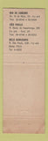Matchbook Cover - Livraria Luso Espanhola Brazil Educational Books