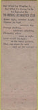 Matchbook Cover - Mutual Life Insurance New York City WORN