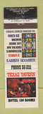 Matchbook Cover - Texas Tavern Sydney Australia WEAR