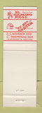 Matchbook Cover - Texas Tavern Sydney Australia WEAR