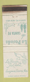 Matchbook Cover - La Posada de San Carlos Guaymas Sonora Mexico WORN