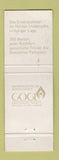 Matchbook Cover - Hotel Grauer Bar RED