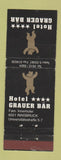 Matchbook Cover - Hotel Grauer Bar BLACK