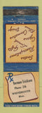 Matchbook Cover - Norman Ericksen Drug Store Whitemouth MB low phone # WEAR