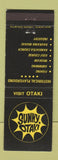 Matchbook Cover - Sunny Otaki New Zealand tourism