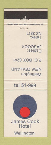 Matchbook Cover - James Cook Hotel Wellington New Zealand