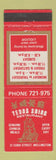 Matchbook Cover - Yeuong Spring? Restaurant Chinese Wellington New Zealand