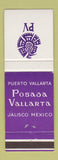 Matchbook Cover - Puerto Vallarta Posada Vallarta Mexico
