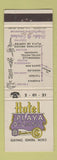 Matchbook Cover - Hotel Play De Cortes Guymas Sonora Mexico