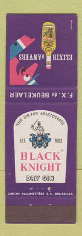 Matchbook Cover - Black Night Dry Gin Belgium