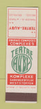 Matchbook Cover - Tetre Auby Brussels Belgium