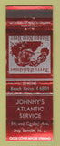 Matchbook Cover - Johnny's Atlantic oil gas Ship Bottom NJ Christmas WEAR