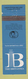 Matchbook Cover - The Britannia London UK England WEAR