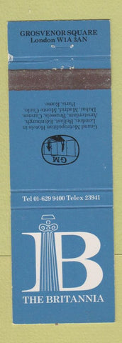 Matchbook Cover - The Britannia London UK England WEAR