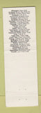 Matchbook Cover - Cobb & Co Restaurant New Zealand