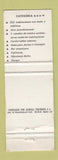 Matchbook Cover - Hotel Residencia Agumar Madrid Spain WEAR