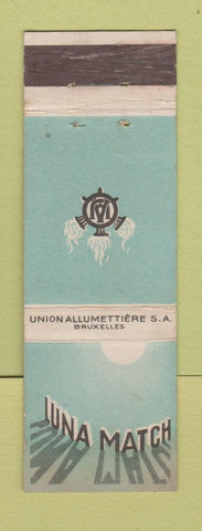 Matchbook Cover - Luna Match Belgium